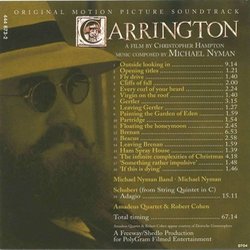 Carrington Soundtrack (Michael Nyman) - CD Trasero