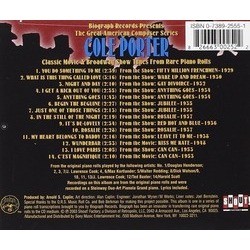 Great American Composer Series: Classic Movie Soundtrack (Cole Porter) - CD Trasero