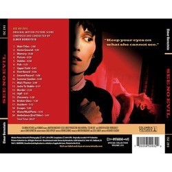 See No Evil Soundtrack (Elmer Bernstein) - CD Trasero