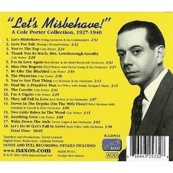 Let's Misbehave! A Cole Porter Collection, 1927-1940 Soundtrack (Various Artists, Cole Porter) - CD Trasero