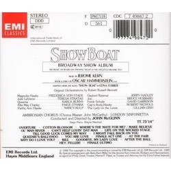 Show Boat - Broadway Show Album Soundtrack (Oscar Hammerstein II, Jerome Kern) - CD Trasero