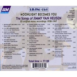 Moonlight Becomes You Soundtrack (Various Artists, Jimmy Van Heusen) - CD Trasero