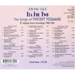 Tea For Two Soundtrack (Various Artists, Vincent Youmans) - CD Trasero