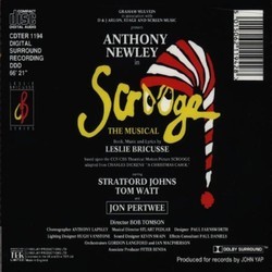 Scrooge The Musical Soundtrack (Leslie Bricusse, Leslie Bricusse) - CD Trasero