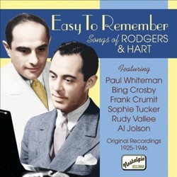 Easy to Remember: Songs of Rodgers and Hart Soundtrack (Various Artists, Lorenz Hart, Richard Rodgers) - Cartula