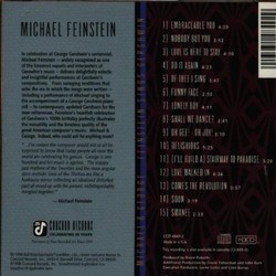 Michael & George: Feinstein Sings Gershwin Soundtrack (Michael Feinstein, George Gershwin) - CD Trasero