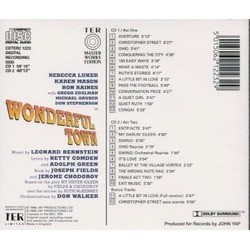Wonderful Town Soundtrack (Leonard Bernstein, Betty Comden, Adolph Green) - CD Trasero