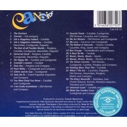 Candide Soundtrack (Various Artists, Leonard Bernstein, Lillian Hellman, John Latouche, Dorothy Parker, Stephen Sondheim, Richard Wilbur) - CD Trasero