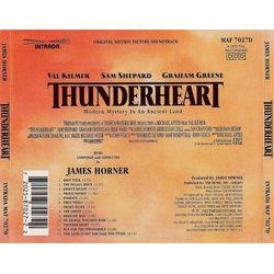 Thunderheart Soundtrack (James Horner) - CD Trasero