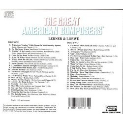 The Great American Composers: Lerner & Loewe Soundtrack (Various Artists, Alan Jay Lerner , Frederick Loewe) - CD Trasero