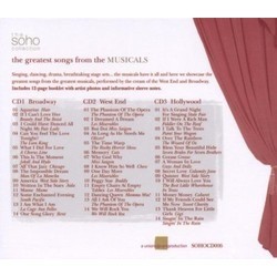 The Greatest Songs From The Musicals Soundtrack (Various Artists, Various Artists, Various Artists) - CD Trasero