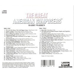 The Great American Composers: Harry Warren Soundtrack (Various Artists, Harry Warren) - CD Trasero