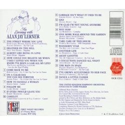 An Evening with Alan Jay Lerner Soundtrack (Various Artists, Alan Jay Lerner ) - CD Trasero