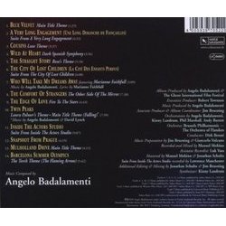 Angelo Badalamenti: Music for Film and Television Soundtrack (Angelo Badalamenti) - CD Trasero