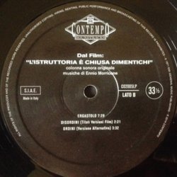 L'Istruttoria  Chiusa: Dimentichi Soundtrack (Ennio Morricone) - cd-cartula