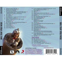Big Top Pee-wee Soundtrack (Danny Elfman) - CD Trasero
