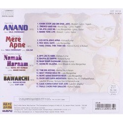 Anand/Mere Apne/Namak Haraam/Bawarchi Soundtrack (Various Artists, Kaifi Azmi, Anand Bakshi, Rahul Dev Burman, Salil Chowdhury,  Gulzar, Madan Mohan) - CD Trasero