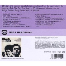 Black Girl Soundtrack (Various Artists, Ed Bogas, Ray Shanklin) - CD Trasero