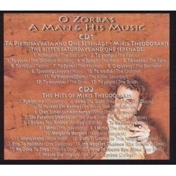 O Zorbas: A Man & His Music Gold Soundtrack (Mikis Theodorakis) - CD Trasero