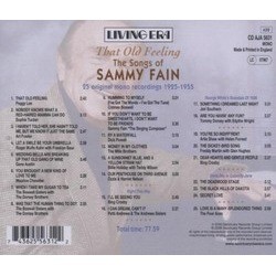 That Old Feeling Soundtrack (Various Artists, Sammy Fain) - CD Trasero