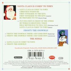 Santa Claus is Comin' to Town / Frosty the Snowman Soundtrack (Fred Astaire, Jules Bass, Maury Laws) - CD Trasero