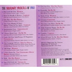 The Broadway Musicals of 1960 Soundtrack (Various Artists, Various Artists) - CD Trasero