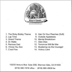 Talladega Nights: The Ballad of Ricky Bobby Soundtrack (Alex Wurman) - CD Trasero