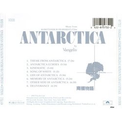 Antarctica Soundtrack ( Vangelis) - CD Trasero