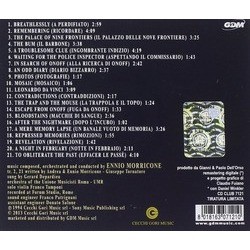 Una Pura Formalit Soundtrack (Ennio Morricone) - CD Trasero