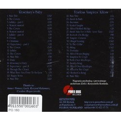 Rosemary's Baby / The Fearless Vampires Killers Soundtrack (Krzysztof Komeda) - CD Trasero