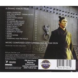 Hero Soundtrack (Tan Dun) - CD Trasero