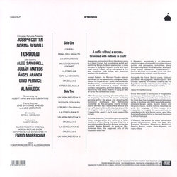 I Crudeli Soundtrack (Ennio Morricone) - CD Trasero