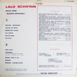 Mission: Impossible Soundtrack (Lalo Schifrin) - CD Trasero