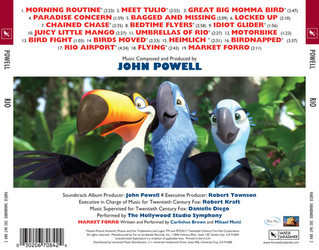 Rio Soundtrack (John Powell) - CD Trasero