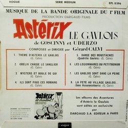 Astrix le Gaulois Soundtrack (Grard Calvi) - CD Trasero