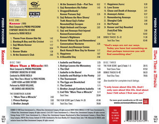 Kenner / More Than a Miracle Soundtrack (Piero Piccioni) - CD Trasero