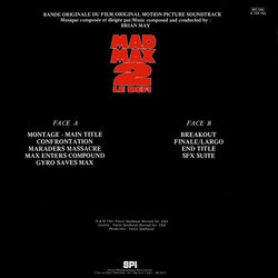 Mad Max 2: Le Defi Soundtrack (Brian May) - CD Trasero