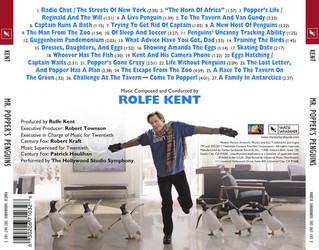 Mr. Popper's Penguins Soundtrack (Rolfe Kent) - CD Trasero