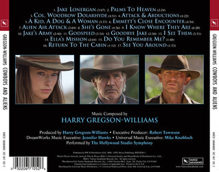 Cowboys & Aliens Soundtrack (Harry Gregson-Williams) - CD Trasero
