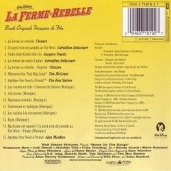 La Ferme se Rebelle Soundtrack (Various Artists, Alan Menken, Glenn Slater) - CD Trasero