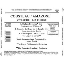 Cousteau: Amazon - Part 2: The Indian Soundtrack (John Scott) - CD Trasero