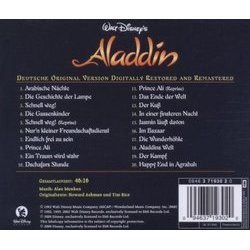 Aladdin Soundtrack (Howard Ashman, Alan Menken, Tim Rice) - CD Trasero