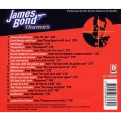 James Bond Themes Soundtrack (Various Artists, John Barry, Bill Conti, Marvin Hamlisch) - CD Trasero
