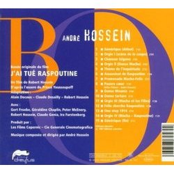 J'ai tu Raspoutine Soundtrack (Andr Hossein) - CD Trasero
