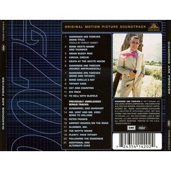 Diamonds Are Forever Soundtrack (John Barry, Shirley Bassey) - CD Trasero