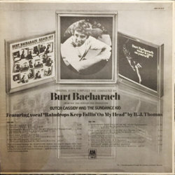 Butch Cassidy and the Sundance Kid Soundtrack (Burt Bacharach) - CD Trasero