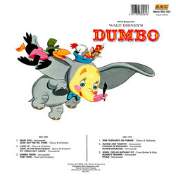 Dumbo Soundtrack (Various Artists, Frank Churchill, Oliver Wallace) - CD Trasero