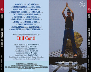 The Karate Kid: Part II Soundtrack (Bill Conti) - CD Trasero