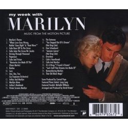 My Week With Marilyn Soundtrack (Alexandre Desplat, Conrad Pope) - CD Trasero