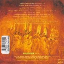 Devdas Soundtrack (Various Artists) - CD Trasero